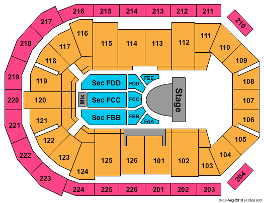 Maverik Center Seating Chart